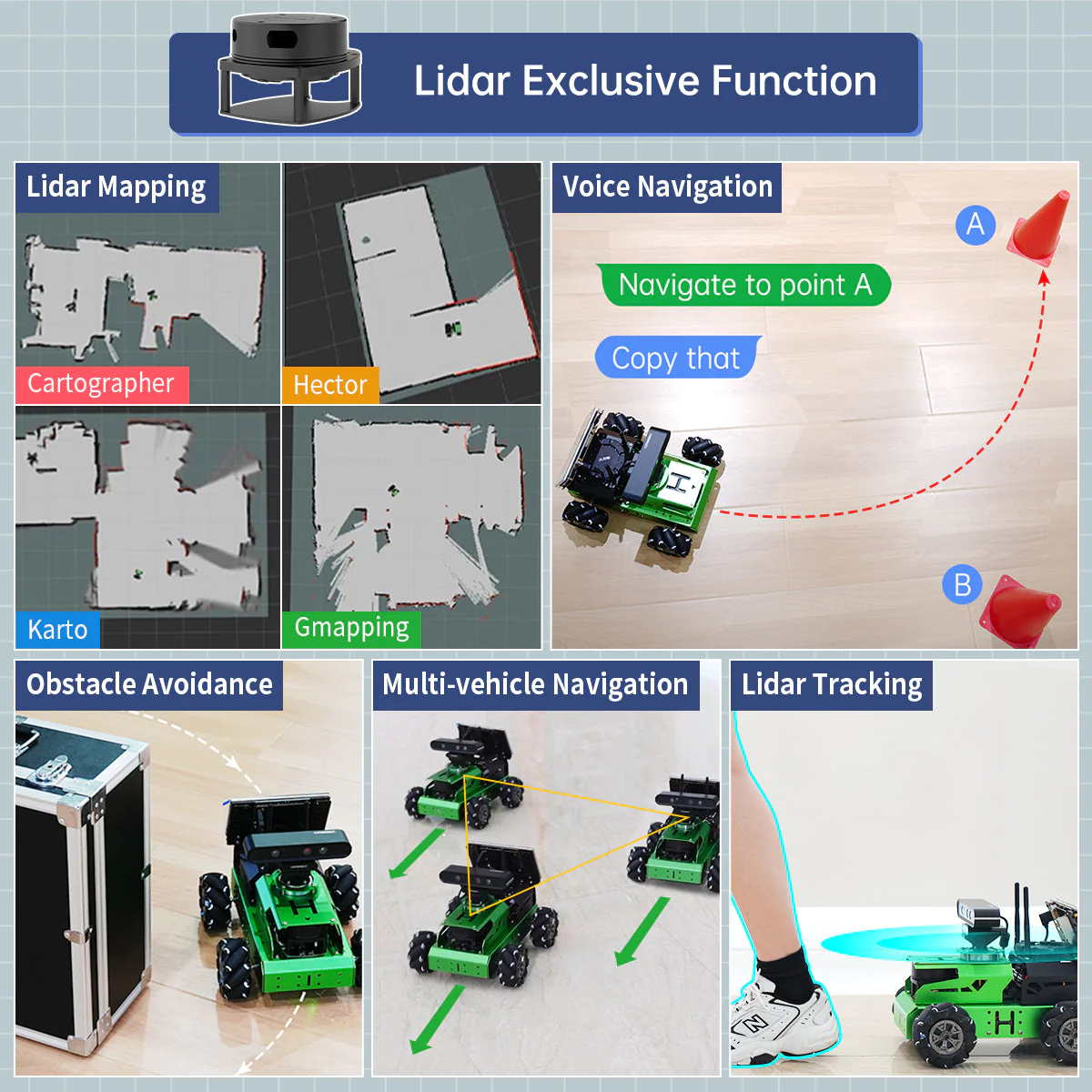 Robot masina cu Lidar si Jetson Nano - Image 3